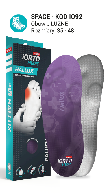 Wkładki ortopedyczne Mazbit HALLUX (SPACE) IO92